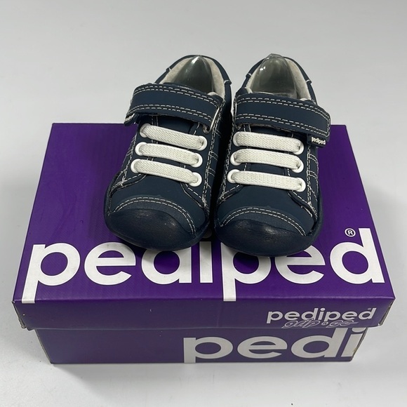 NWT Pediped Grip 'n Go Jake Navy Baby Shoe Size 3.5 (GG2) - Picture 1 of 10